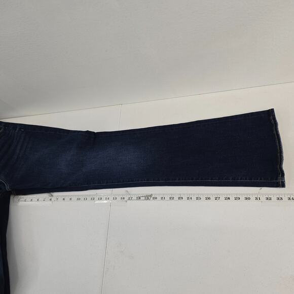 American Eagle high-rise skinny kick jeans blue denim womens next level 14 long - Picture 5 of 11